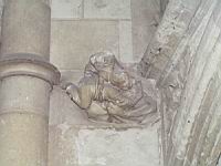Blois, Chateau, Aile Louis XII, Cul-de-lampe, Enfant fesse